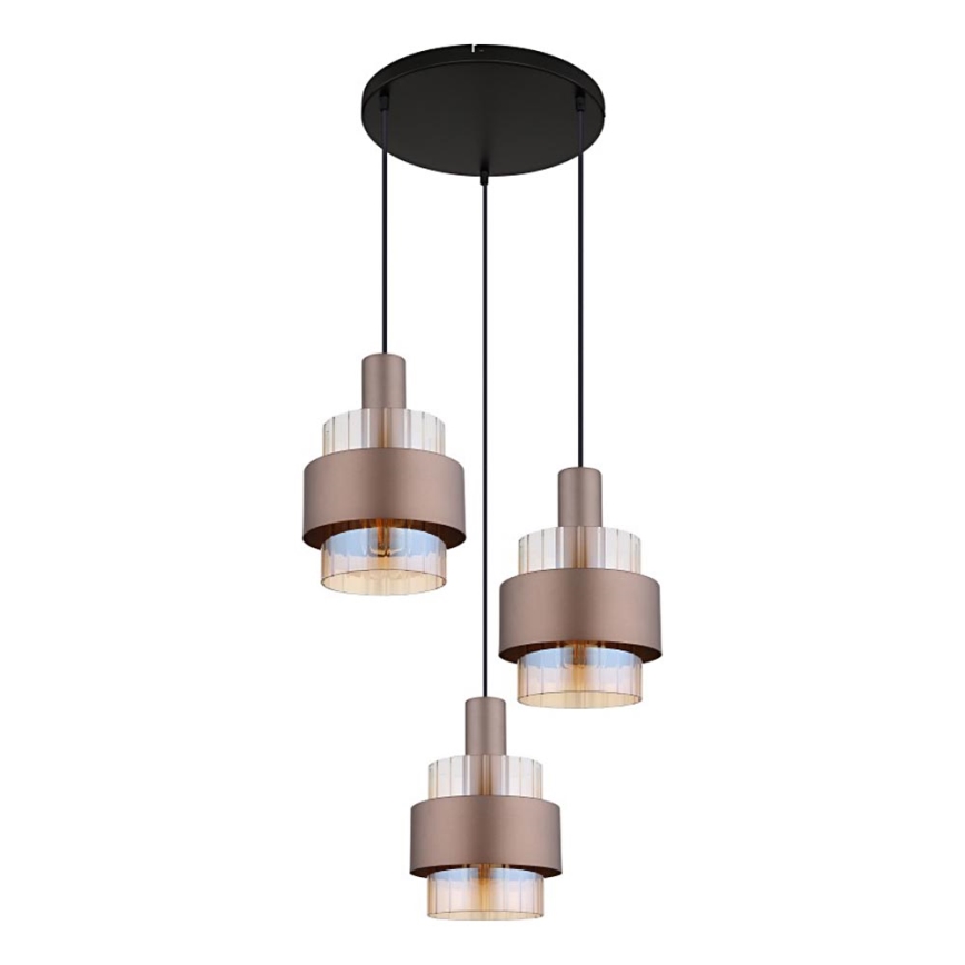 Globo - Suspension filaire 3xE27/60W/230V d. 45 cm