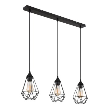 Globo - Suspension filaire 3xE27/60W/230V