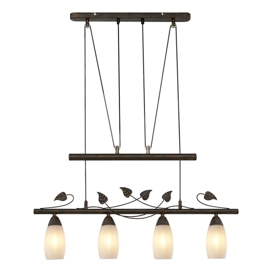 Globo - Suspension filaire 4xE14/28W/230V