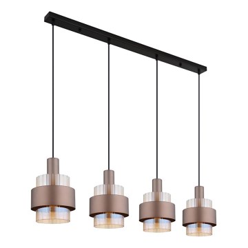 Globo - Suspension filaire 4xE27/60W/230V