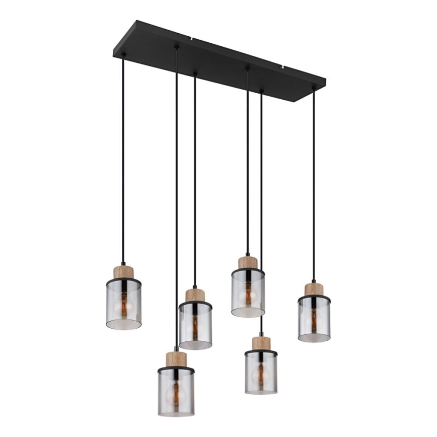 Globo - Suspension filaire 6xE27/15W/230V