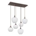 Globo - Suspension filaire 6xE27/40W/230V blanc