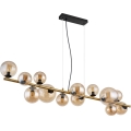 Globo - Suspension filaire LED 13xG9/3,5W/230V fumé/marron