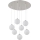 Globo - Suspension filaire LED 7xG9/3,5W/230V blanc