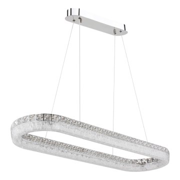 Globo - Suspension LED dimmable sur câble LED/40W/230V 2700-6000K transparente + télécommande