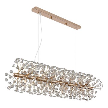 Globo - Suspension LED sur câble 12xG9/3,5W/230V dorée