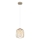 Globo - Suspension sur câble 1xE27/40W/230V Ø 18 cm beige/blanc