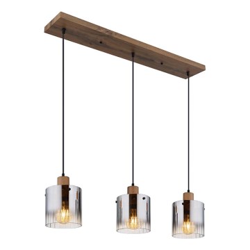 Globo - Suspension sur câble 3xE27/60W/230V