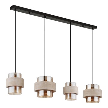 Globo - Suspension sur câble 4xE27/40W/230V