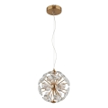 Globo - Suspension sur câble LED, 12W, 230V, 3000K, dorée