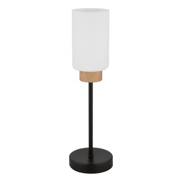Globo - Tischlampe 1xE27/60W/230V schwarz/weiß