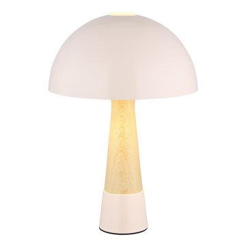 Globo - Tischlampe 1xE27ILLU/40W/230V beige