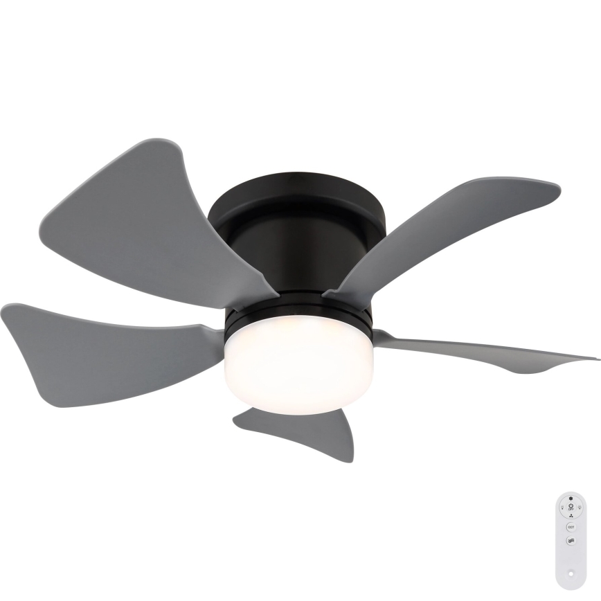 Globo - Ventilateur de plafond à intensité variable LED/10W/230V 3000-6500K gris + télécommande