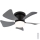 Globo - Ventilateur de plafond à intensité variable LED/10W/230V 3000-6500K gris + télécommande