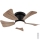 Globo - Ventilateur de plafond à intensité variable LED/10W/230V 3000-6500K marron + télécommande
