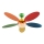 Globo - Ventilatore da soffitto 1xE14/60W/230V