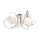 Globo - Verre de rechange pour lustre LILLY E14 blanc