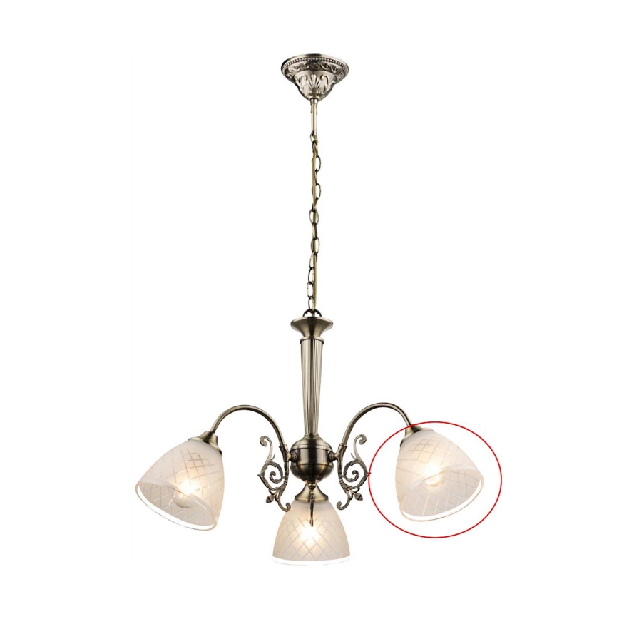 Globo - Verre de rechange pour lustre TIALDA E14 Ø 13,5 cm