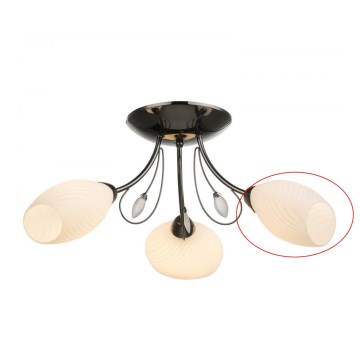 Globo - Verre de rechange pour lustre TODRA E14 blanc
