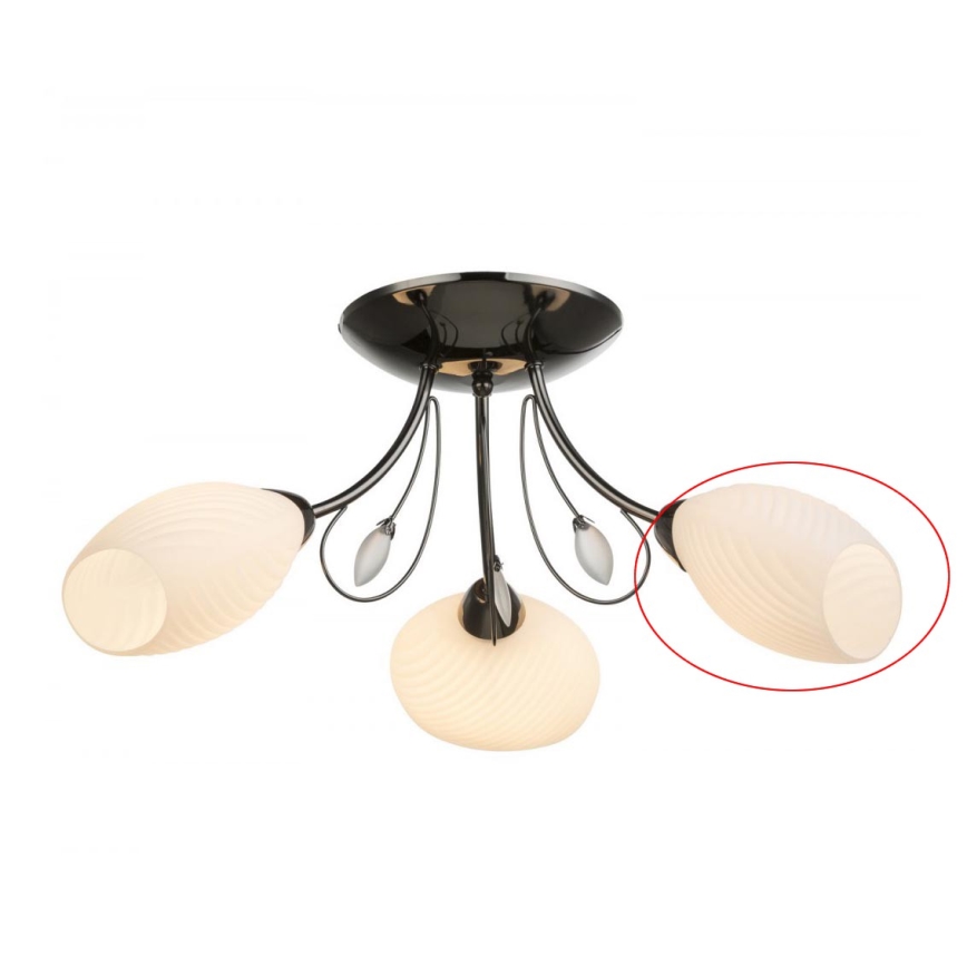 Globo - Verre de rechange pour lustre TODRA E14 blanc