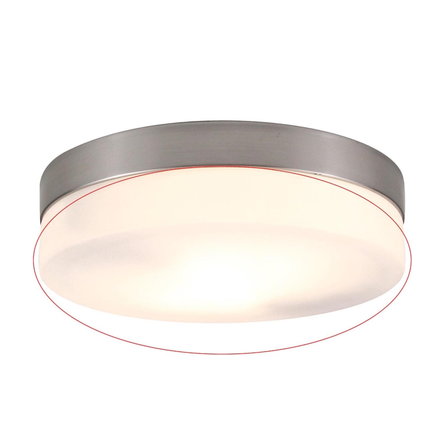 Globo - Vetro di ricambio per plafoniera OPAL con attacco E27, Ø 23,5 cm