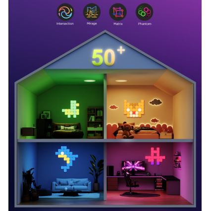 Govee - 10x Pannello mini RGBIC intelligente Wi-Fi