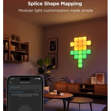 Govee - 10x Pannello mini RGBIC intelligente Wi-Fi