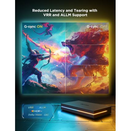 Govee - AI Sync Box Kit 2 Kit intelligent d'éclairage PC 27-34 + panneaux LED Wi-Fi