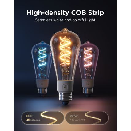 Govee - Ampoule LED RGBWW dimmable connectée MATTER ST64 E27/5W/230V 2700-6500K Wi-Fi