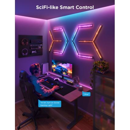 Govee - Applique murale Smart Gaming (4+1) RGBIC Wi-Fi