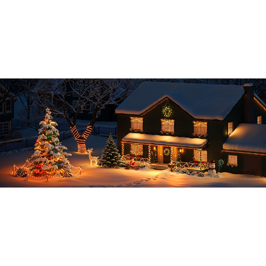 Govee - Catena natalizia a LED RGBICW per esterni 2700-6500K 20m Wi-Fi Matter IP66