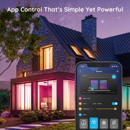 Govee - dimmbarer LED-RGB-Streifen SMART LED/36W/24V 10 m Wi-Fi