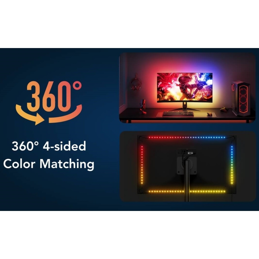Govee - Dreamview G1 Smart LED RGBIC monitor illuminazione 27-34" Wi-Fi