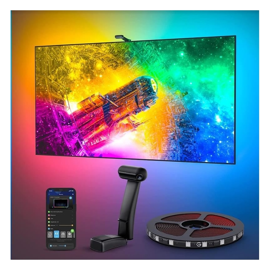 Govee - DreamView T2 DUAL TV 55-65 SMART LED retroilluminazione RGBIC Wi-Fi + telecomando