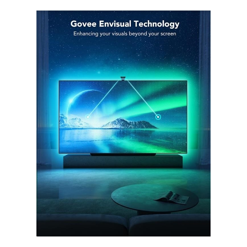 Govee - DreamView T2 DUAL TV 55-65 SMART LED retroilluminazione RGBIC Wi-Fi + telecomando