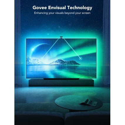 Govee - DreamView T2 DUAL TV 75-85 Rétroéclairage LED intelligent RGBIC Wi-Fi + télécommande