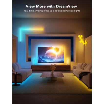 Govee - DreamView T2 DUAL TV 75-85 SMART LED retroilluminazione RGBIC Wi-Fi + telecomando