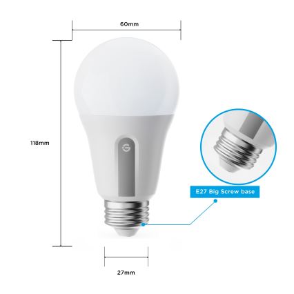 Govee - Lot de 2 ampoules LED dimmables Smart MATTER A60 E27/9W/230V 2700-6500K Wi-Fi