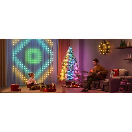 Govee - Guirlande de noël extérieure LED RGBICW 2700-6500K 20m Wi-Fi Matter IP66