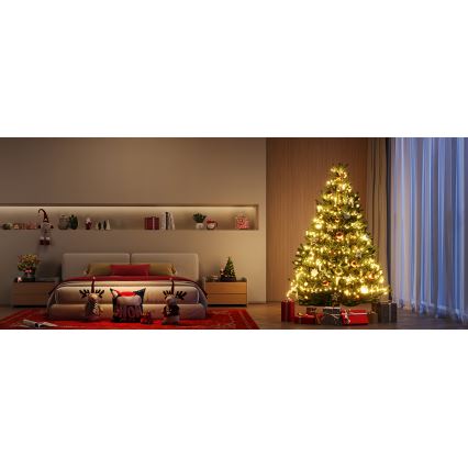 Govee - Guirlande de noël extérieure LED RGBICW 2700-6500K 20m Wi-Fi Matter IP66