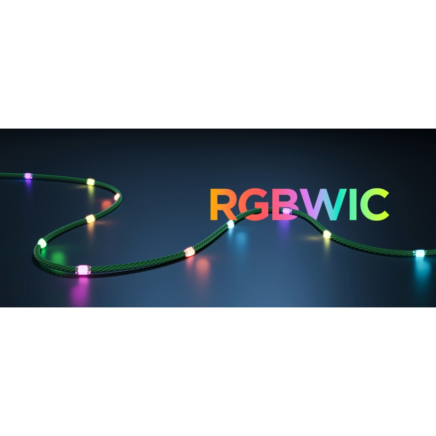 Govee - Guirlande de noël extérieure LED RGBICW 2700-6500K 20m Wi-Fi Matter IP66