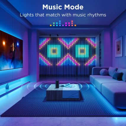 Govee - Guirlande décorative d'extérieur RGB à intensité variable LED/15W/230V IP65 Wi-Fi