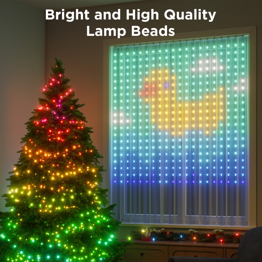 Govee - Guirlande décorative d'extérieur RGB à intensité variable LED/15W/230V IP65 Wi-Fi
