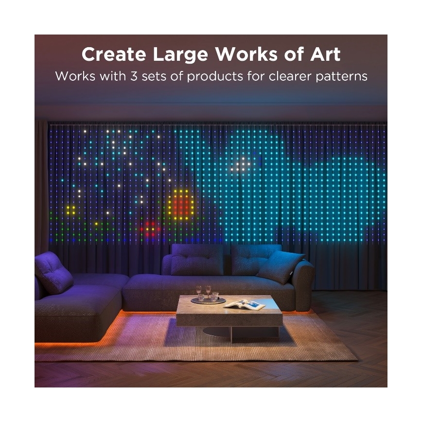Govee - Guirlande décorative d'extérieur RGB à intensité variable LED/15W/230V IP65 Wi-Fi