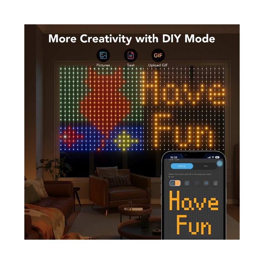 Govee - Guirlande décorative d'extérieur RGB à intensité variable LED/15W/230V IP65 Wi-Fi