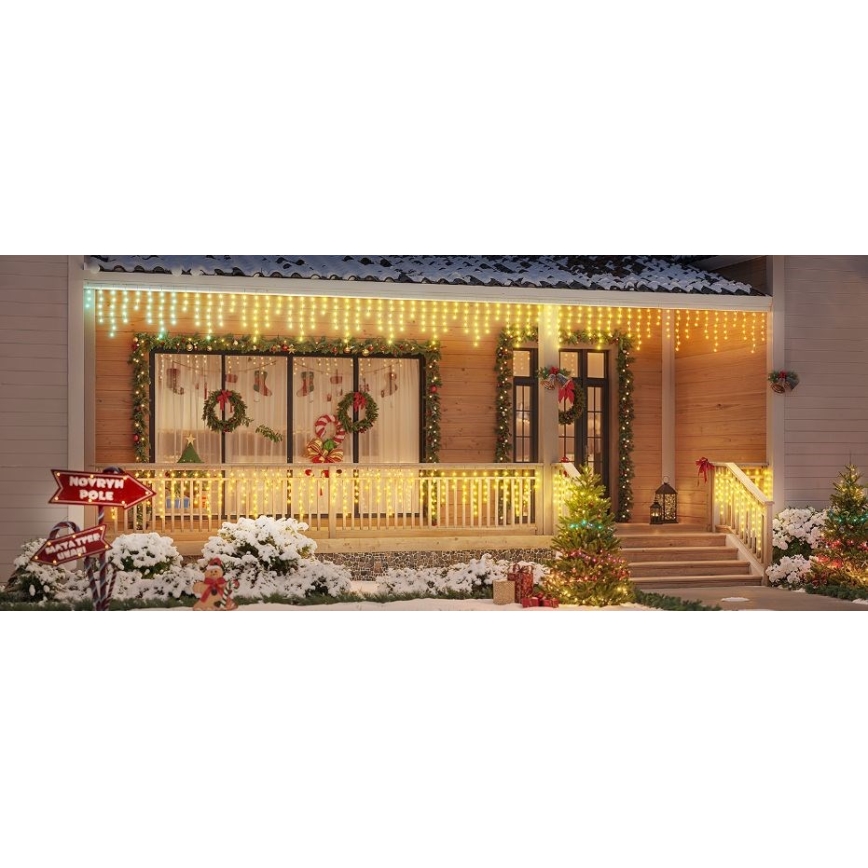 Govee - Guirlande extérieure LED RGBIC Smart glaçons 10m Wi-Fi Matter IP65