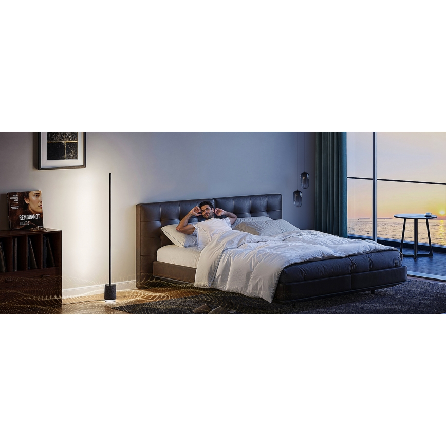 Govee - Lampadaire à intensité variable avec haut-parleur Pro RGBICWW 2200-6500K Wi-Fi + télécommande