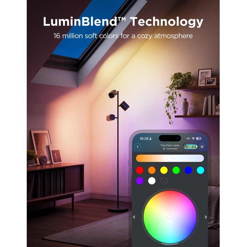 Govee - Lampadaire dimmable LED RGBICWW TREE MATTER LED/48W/230V Wi-Fi