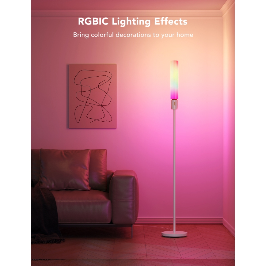 Govee - Lampadaire LED à intensité variable CYLINDER SMART RGBICWW 2200-6500K