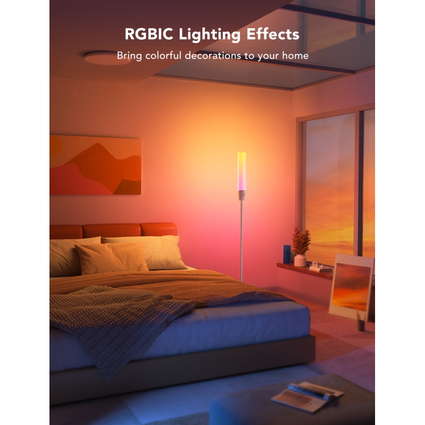 Govee - Lampadaire LED à intensité variable CYLINDER SMART RGBICWW 2200-6500K